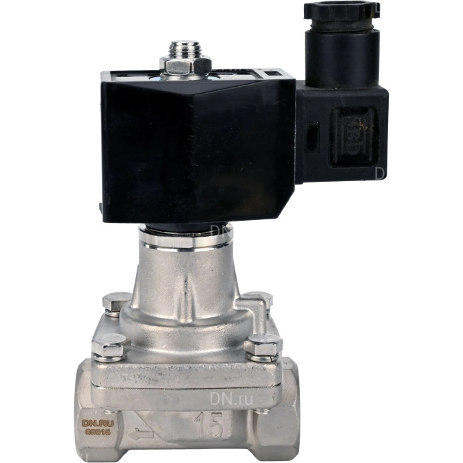 Клапан электромагнитный VS731-PT-NC-220VAC 1 1/2″ Ду40 Ру10 соленоидный двухходовой, корпус - нержавеющая сталь 304, уплотнение - PTFE, внутренняя резьба, прямого действия, нормально закрытый, с нулевым перепадом давления, катушка - 220В в Хабаровске
