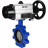 Затвор дисковый поворотный WBV1631E-2W-Fb-H Ду150 Ру16 LUG корпус - чугун QT450, диск - нержавеющая сталь 304, уплотнение - EPDM, с пневмоприводом PA-DA-105-1 и пневмораспределителем 4M310-08 AC220V в Хабаровске
