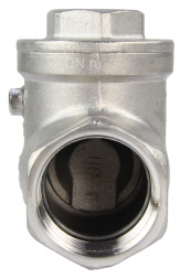 Клапан обратный VC3232P-T 1″ Ду25 Ру16 муфтовый, поворотный, корпус - нержавеющая сталь, диск - нержавеющая сталь, уплотнение - PTFE