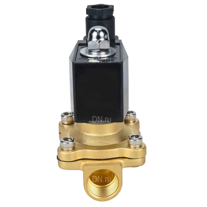 Клапан электромагнитный VS300-VT-NC-24VDC 2″ Ду50 Ру10, соленоидный двухходовой, корпус - латунь, уплотнение - Viton, резьбовой, нормально-закрытый, прямого действия, катушка - 24В в Хабаровске