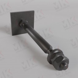 Болт фундаментный тип 2.2 М90х1500 мм ГОСТ 24379.1-2012 с анкерной плитой