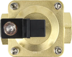 Клапан электромагнитный VS400-ET-NC-24VDC 1 1/2″ Ду40 Ру16, соленоидный двухходовой, корпус - латунь, уплотнение - EPDM, резьбовой, нормально-закрытый, пилотный, катушка - 24В