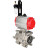 Кран шаровой BV3232P(3pc)-FP-SW-ISO-H Ду100 Ру63 полнопроходной, корпус - нержавеющая сталь SS316, под приварку, с пневмоприводом PA-DA-105, пневмораспределителем 4M310-08 DC24V, БПВ AFC2000 в Хабаровске