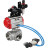 Кран шаровой BV3232P(4pc)-SP-3WL-T-ISO-H Ду65 Ру40, стандартнопроходной, корпус - нержавеющая сталь 316, уплотнение - PTFE, внутренняя резьба, с пневмоприводом PA-SA-105, пневмораспределителем 4V320-08 AC220V, БКВ APL-210N, БПВ AFC2000 в Хабаровске