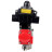 Кран шаровой BV3232P(4pc)-SP-3WL-T-ISO-H Ду32 Ру63 стандартнопроходной трехходовой L-тип, нержавеющая сталь SS316, внутренняя резьба, уплотнение - PTFE, с пневмоприводом PA-SA-65 и блоком концевых выключателей APL-410N EX в Хабаровске