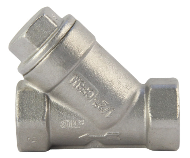 Фильтр сетчатый FMY3232P-T 1/2″ Ду15 Ру16, Y-образный, корпус - нержавеющая сталь 316, резьбовой в Хабаровске