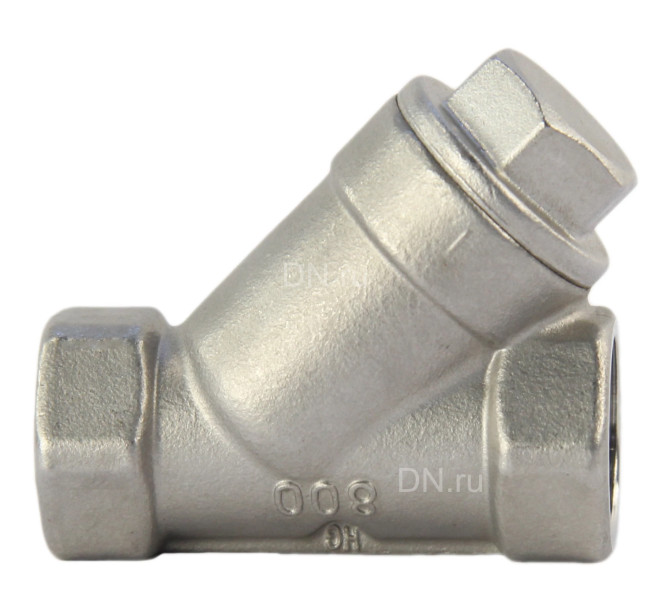Фильтр сетчатый FMY3232P-T 1/2″ Ду15 Ру16, Y-образный, корпус - нержавеющая сталь 316, резьбовой в Хабаровске