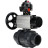 Кран шаровой BV4242E-FP-GRM-ISO Дн32 Ру10 полнопроходной, корпус - НПВХ, шар - НПВХ, уплотнение - EPDM, с пневмоприводом PA-DA-105-1, пневмораспределителем 4M310-08 AC220V и БКВ APL-510N EX в Хабаровске