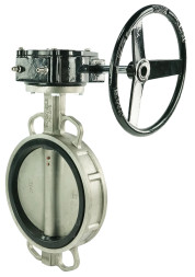 Затвор дисковый поворотный WBV3232E-2W-Fb-H Ду300 Ру16, корпус - сталь 316L, диск - сталь 316L, уплотнение - EPDM,с редуктором RDN RQN5-500Z-T30