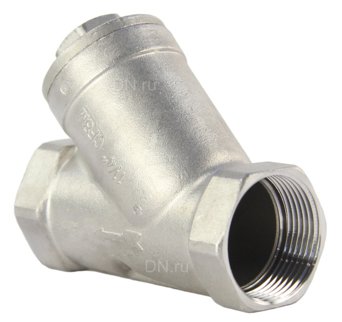 Фильтр сетчатый FMY3232P-T 1 1/4″ Ду32 Ру16, Y-образный, корпус - нержавеющая сталь 316, резьбовой в Хабаровске