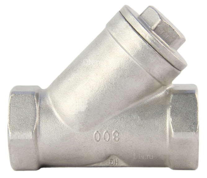 Фильтр сетчатый FMY3232P-T 1 1/4″ Ду32 Ру16, Y-образный, корпус - нержавеющая сталь 316, резьбовой в Хабаровске