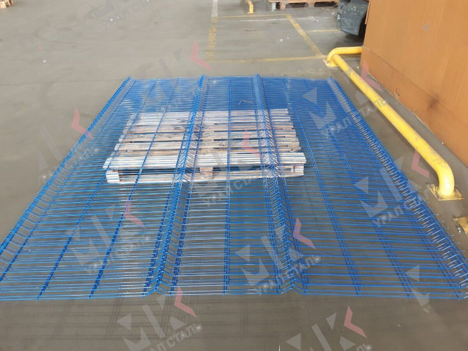 3Д забор черный (RAL 9005) 2500х3000х5 Profi в Хабаровске