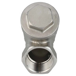 Клапан обратный VCSY3232P-T 2″ Ду50 Ру40 Y-образный, резьбовой, пружинный, корпус - нержавеющая сталь 316, диск - нержавеющая сталь 316, уплотнение - PTFE