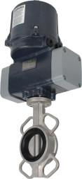 Затвор дисковый поворотный WBV3131V-2W-Fb-H Ду50 Ру16 межфланцевый, корпус - нержавеющая сталь 304, диск - нержавеющая сталь 304, уплотнение - VITON, с электроприводом четвертьоборотным QTSA-N-003EM-O0-220VAC с пружинным возвратом