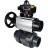 Кран шаровой BV4242E-FP-GRM-ISO Дн20 Ру10 полнопроходной, корпус - НПВХ, шар - НПВХ, уплотнение - EPDM, с пневмоприводом PA-DA-105-1 и БКВ APL-410N EX в Хабаровске
