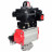 Кран шаровой BV3232P(4pc)-SP-3WL-T-ISO-H Ду40 Ру63 стандартнопроходной трехходовой L-тип, нержавеющая сталь SS316, внутренняя резьба, PTFE, пн.приводом PA-SA-083, пн.распределителем 4M310-08 DC24V и БКВ APL-410N EX в Хабаровске