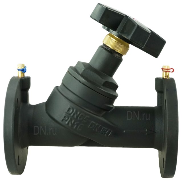 Клапан балансировочный VB1431V-F Ду65 Ру16 чугунный, фланцевый, с ниппелями в Хабаровске