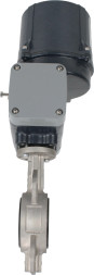 Затвор дисковый поворотный WBV3131V-2W-Fb-H Ду125 Ру16 межфланцевый, корпус - нержавеющая сталь 304, диск - нержавеющая сталь 304, уплотнение - VITON, с электроприводом четвертьоборотным QTSA-N-014EM-O0-220VAC с пружинным возвратом