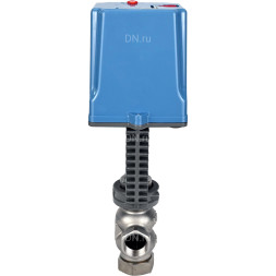 Клапан регулирующий VRg1-31M-PED-T 1 1/4″ Ду32 Ру25 двухходовой, односедельный, резьбовой, корпус - нержавеющая сталь AISI304, уплотнение - металл с электроприводом XCK220-1500 AC220V