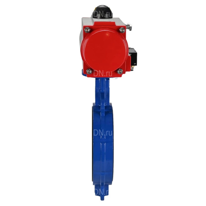Затвор дисковый поворотный WBV1413E-2W-Fb-H Ду300 Ру16, корпус - чугун GGG50, диск - чугун GGG40, уплотнение - EPDM, с пневмоприводом PA-DA-140 и пневмораспределителем 4M310-08 AC220V в Хабаровске