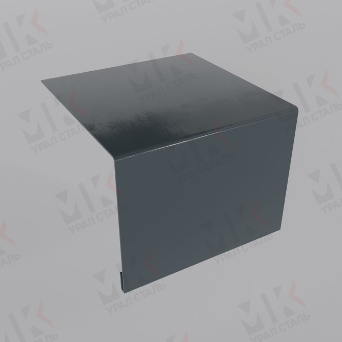 Планка откоса околооконная простая 250х50 мм 0,5 мм Satin RAL 7016 в Хабаровске