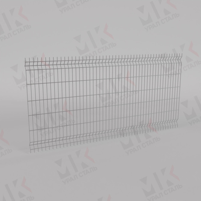 3D-Панели ограждения 3500х2500х3 секция RAL 9016 в Хабаровске