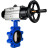 Затвор дисковый поворотный WBV1616N-2W-Fb-H Ду125 Ру16 LUG корпус - чугун QT450, диск - чугун QT450, уплотнение - NBR, с пневмоприводом PA-DA-105-1 в Хабаровске