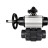 Кран шаровой BV4242E-FP-GRM-ISO Дн40 Ру10 полнопроходной, корпус - НПВХ, шар - НПВХ, уплотнение - EPDM, с пневмоприводом PA-DA-105-1, пневмораспределителем 4M310-08 DC24V и БКВ APL-210N в Хабаровске