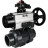 Кран шаровой BV4242E-FP-GRM-ISO Дн65 Ру10 полнопроходной, корпус - НПВХ, шар - НПВХ, уплотнение - EPDM, с пневмоприводом PA-DA-105-1, пневмораспределителем 4M310-08 DC24V и БКВ APL-210N в Хабаровске