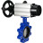 Затвор дисковый поворотный WBV1631E-2W-Fb-H Ду150 Ру16 LUG корпус - чугун QT450, диск - нержавеющая сталь 304, уплотнение - EPDM, с пневмоприводом PA-DA-105-1 в Хабаровске