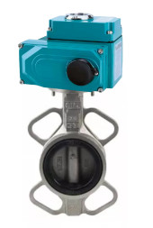Затвор дисковый поворотный WBV3232V-2W-Fb-H Ду300 Ру16, корпус - нержавеющая сталь 316L, диск - нержавеющая сталь 316L, уплотнение - VITON, с электроприводом QT-N-060EM-O1-380VAC-У1 380В HARK