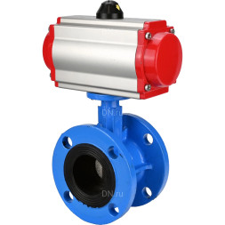 Затвор дисковый поворотный WBV1313E-2W-F-H Ду65 Ру16 фланцевый, корпус - чугун GGG40, диск - чугун GGG40, уплотнение - EPDM, с пневмоприводом PA-DA-105 и пневмораспределителем 4M310-08 DC24V