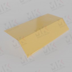 Планка карнизная 100х69х2000 мм RAL 1018 Желтый цинк 0,45 мм Полиэстер