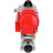 Кран шаровой BV3232P(3pc)-FP-W-ISO-H LONG Ду20 Ру63 полнопроходной, корпус - нержавеющая сталь 316, уплотнение - PTFE, под приварку, с пневмоприводом PA-DA-065 в Хабаровске