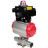 Кран шаровой BV3131P(3pc)-FP-W-ISO-H LONG Ду125 Ру16 полнопроходной, корпус - нержавеющая сталь 304, уплотнение - PTFE, под приварку, с пневмоприводом PA-DA-130 и БКВ APL-410N EX в Хабаровске
