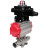 Кран шаровой BV3131P(3pc)-FP-W-ISO-H LONG Ду125 Ру16 полнопроходной, корпус - нержавеющая сталь 304, уплотнение - PTFE, под приварку, с пневмоприводом PA-DA-130 и БКВ APL-410N EX в Хабаровске