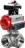 Кран шаровой BV3232P(4pc)-SP-3WL-T-ISO-H Ду65 Ру40 стандартнопроходной трехходовой L-тип, нерж. сталь SS316, внутренняя резьба, уплотнение - PTFE, пн.приводом PA-SA-105, пн.распределителем 4M310-08 AC220V и БКВ APL-210N в Хабаровске