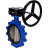 Затвор дисковый поворотный WBV1616E-2W-Fb-R Ду300 Ру16 LUG межфланцевый, корпус - чугун QT450, диск - чугун QT450, уплотнение - EPDM, с редуктором в Хабаровске