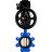 Затвор дисковый поворотный WBV1616E-2W-Fb-H Ду125 Ру16 LUG корпус - чугун QT450, диск - чугун QT450, уплотнение - EPDM, с пневмоприводом PA-DA-105-1 и позиционером YT-1000RSN без обратной связи в Хабаровске