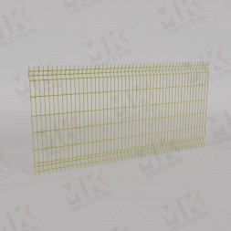 3Д забор желтый (RAL 1021) 2500х2500х5 Light