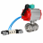 Кран шаровой BV3232P(4pc)-SP-3WL-T-ISO-H WDVF Ду32 Ру63 стандартнопроходной, 3-ходовой L-тип, внутренняя резьба, нержавеющая сталь AISI 316, с пневмоприводом PA-DA-083, пневмораспределителем 4V320-10 AC220V и магнитным переключателем ALS200D в Хабаровске