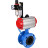 Затвор дисковый поворотный WBV1313E-2W-F-H Ду50 Ру16 фланцевый, корпус - чугун GGG40, диск - чугун GGG40, уплотнение - EPDM, с пневмоприводом PA-DA-105, пневмораспределителем 4V320-10 AC220V и БПВ AFC2000 в Хабаровске