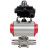 Кран шаровой BV3232P(3pc)-FP-W-ISO-H LONG Ду15 Ру63 полнопроходной, корпус - нержавеющая сталь 316, уплотнение - PTFE, под приварку, с пневмоприводом PA-DA-052 и БКВ APL-410N EX в Хабаровске