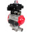 Кран шаровой BV3232P(3pc)-FP-W-ISO-H LONG Ду150 Ру16 полнопроходной, корпус - нержавеющая сталь 316, уплотнение - PTFE, под приварку, с пневмоприводом PA-DA-140, пневмораспределителем 4M310-08 DC24V и БКВ APL-410N EX в Хабаровске