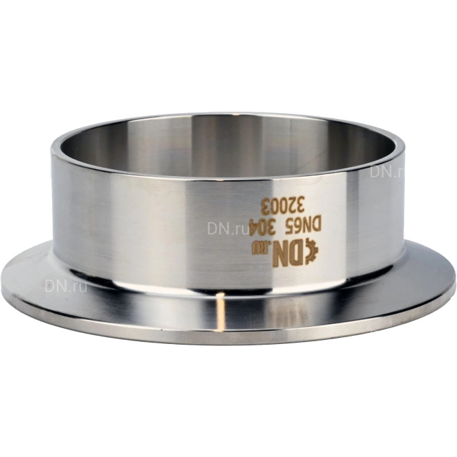 Штуцер CLAMP UC-31-W-50.5 Ду40 Ру10, корпус - нержавеющая сталь 304, присоединение - под приварку в Хабаровске