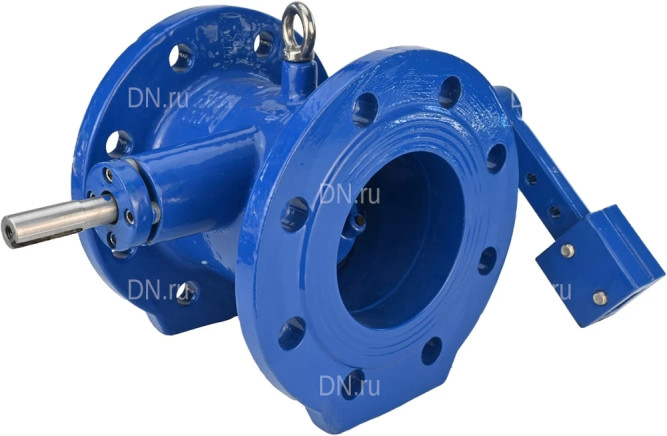 Клапан обратный VCD1414E-F Ду250 Ру10/16 с наклонным диском и противовесом, фланцевый, поворотный, корпус - чугун, диск - чугун, уплотнение - EPDM в Хабаровске